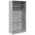 Armario de madera contrachapada gris hormigón 100x50x200