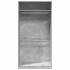 Armario de madera contrachapada gris hormigón 100x50x200