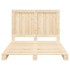 Estructura de cama con cabecero madera maciza pino 140x200