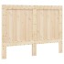 Estructura de cama con cabecero madera maciza pino 140x200