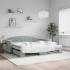 Sofá cama nido terciopelo gris claro 100x200