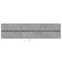 Mueble de TV de pared con LED gris hormigón 180x31x45