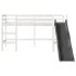 Cama alta para niños sin colchón madera pino blanco 90x200