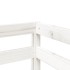 Cama alta para niños sin colchón madera pino blanco 90x200