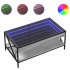 Mesa de centro con Infinity LED gris Sonoma 90x50x38