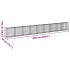 Cesta de gaviones con cubierta hierro galvanizado 900x50x100