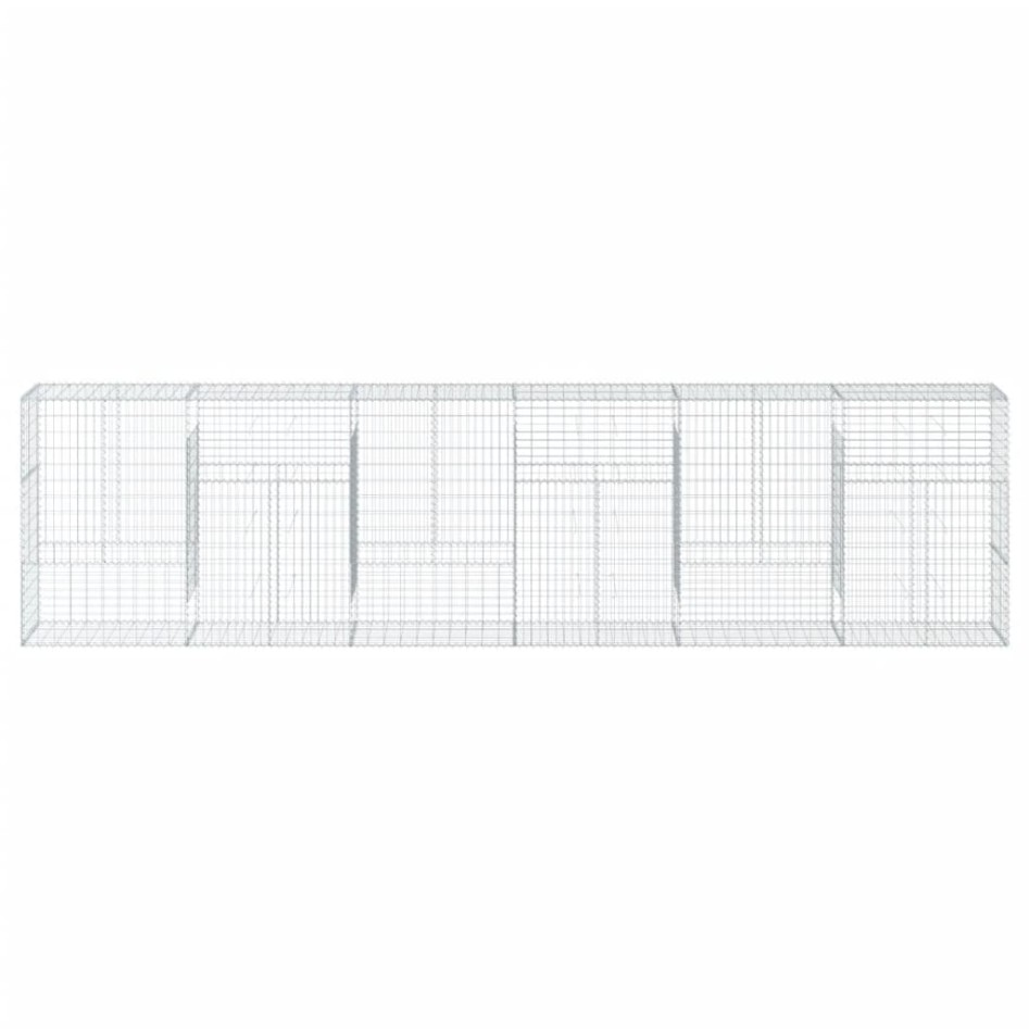 Cesta de gaviones con cubierta hierro galvanizado 600x50x150