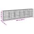 Cesta de gaviones con cubierta hierro galvanizado 600x50x150