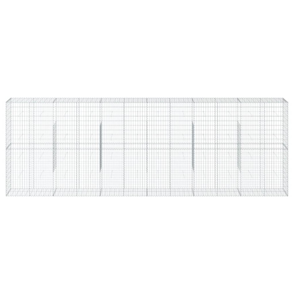 Cesta de gaviones con cubierta hierro galvanizado 600x50x200