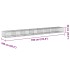 Cesta de gaviones con cubierta hierro galvanizado 700x100x50