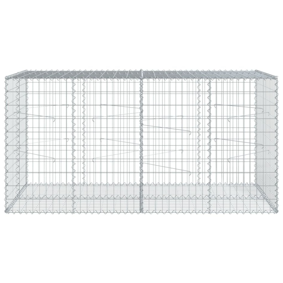 Cesta de gaviones con cubierta hierro galvanizado