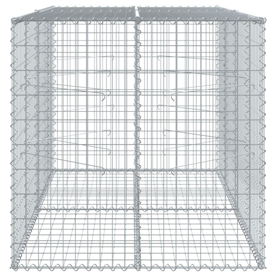 Cesta de gaviones con cubierta hierro galvanizado