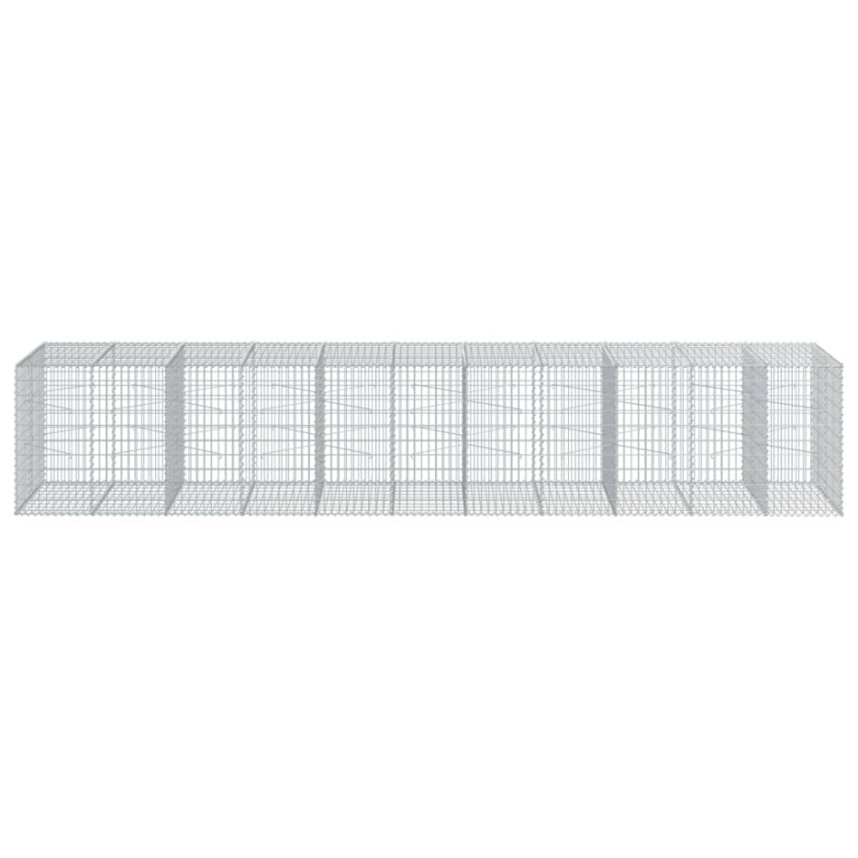 Cesta de gaviones con cubierta hierro galvanizado