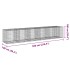 Cesta de gaviones con cubierta hierro galvanizado