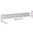 Cesta de gaviones y cubierta hierro galvanizado 1050x100x100
