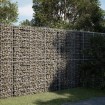 Cesta de gaviones con cubierta hierro galvanizado 200x50x200 cm