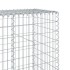 Cesta de gaviones con cubierta hierro galvanizado 200x50x200