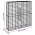 Cesta de gaviones con cubierta hierro galvanizado 200x50x200