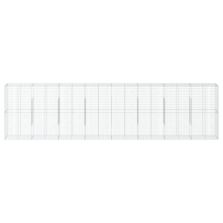 Cesta de gaviones con cubierta hierro galvanizado 800x50x200