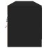 Mueble de TV de pared con LED negro 180x31x38