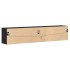 Mueble de TV de pared con LED negro 180x31x38