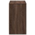 Mueble de TV LED madera ingeniería marrón roble 91x34x61
