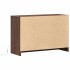 Mueble de TV LED madera ingeniería marrón roble 91x34x61