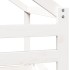 Cama litera con techo madera maciza de pino blanco 90x200