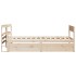 Estructura de cama sin colchón madera maciza de pino 90x200