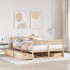 Estructura de cama sin colchón madera maciza de pino 120x190
