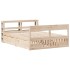 Estructura de cama sin colchón madera maciza de pino 120x190