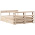 Estructura de cama sin colchón madera maciza de pino 120x190