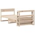 Estructura de cama sin colchón madera maciza de pino 90x190