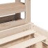Estructura de cama sin colchón madera maciza de pino 90x190