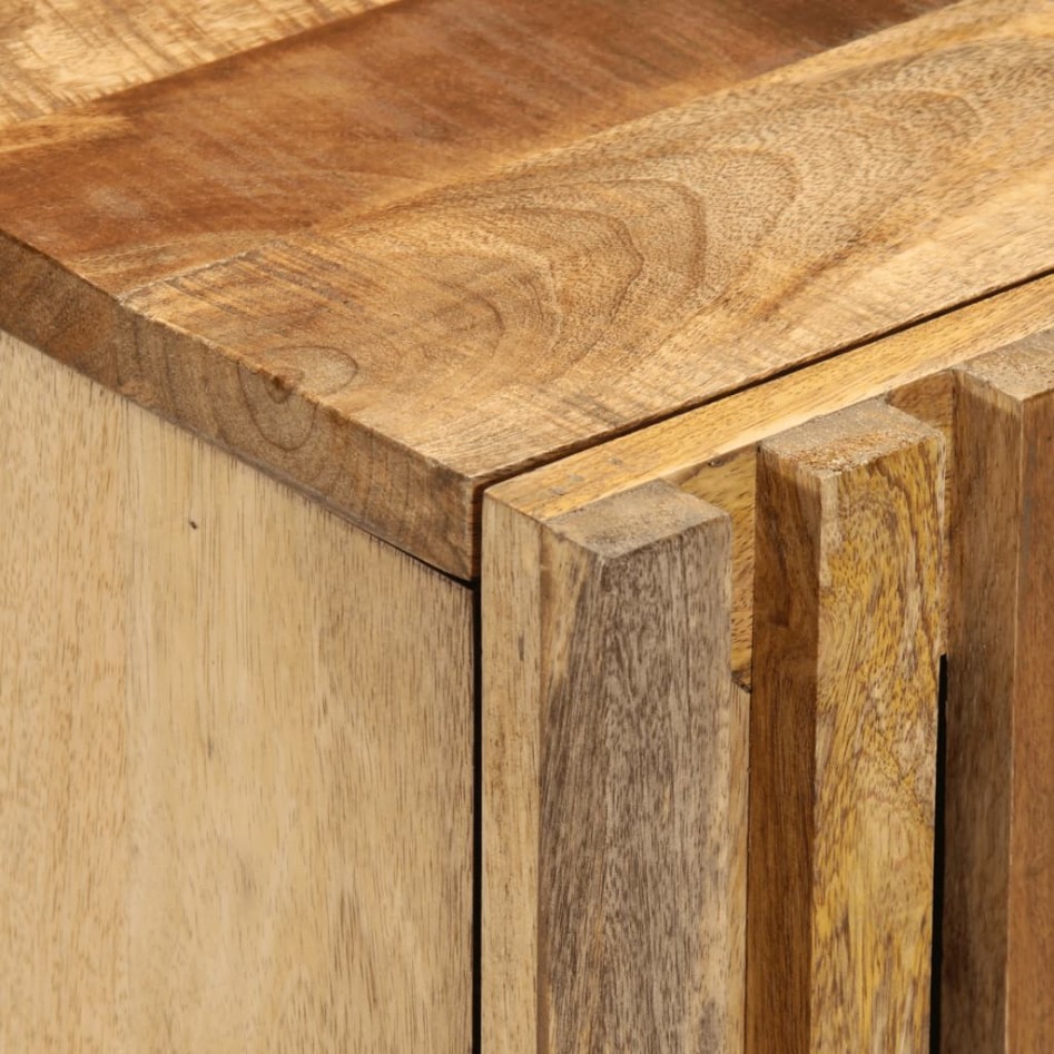 Aparador de madera maciza de mango rugosa 40x34x75