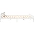Cama sin colchón madera maciza de pino blanca 180x200