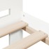 Estructura de cama sin colchón madera de pino blanca 150x200