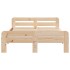 Estructura de cama sin colchón madera maciza de pino 135x190