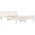 Estructura de cama sin colchón madera maciza blanca 120x190