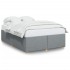 Cama sin colchón tela gris claro 140x190
