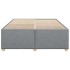 Cama sin colchón tela gris claro 140x190