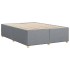 Cama sin colchón tela gris claro 140x190