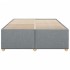 Cama sin colchón tela gris claro 140x200