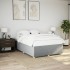 Cama sin colchón tela gris claro 160x200