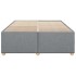 Cama sin colchón tela gris claro 160x200