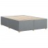 Cama sin colchón tela gris claro 160x200