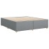 Cama sin colchón tela gris claro 200x200