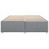 Cama sin colchón tela gris claro 200x200