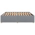 Cama sin colchón tela gris claro 200x200