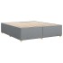 Cama sin colchón tela gris claro 200x200